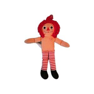 12” VINTAGE 1980’s RAGGEDY ANN DOLL CLOTH I LOVE YOU HEART Vtg Doll Collectible